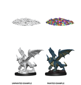 WizKids D&D Minis: W10 Blue Dragon Wyrmling