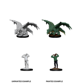 WizKids D&D Minis: W11 Green Dragon Wyrmling & Afflicted Elf