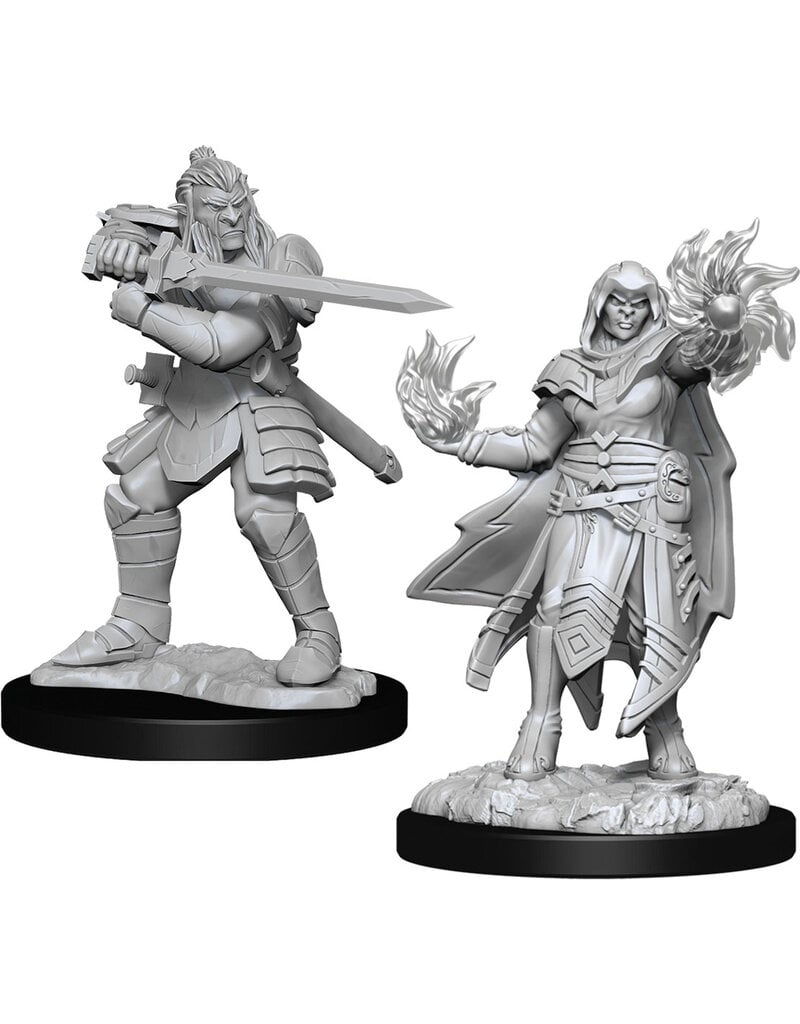 WizKids D&D Minis: W15 Hobgoblin Male Fighter & Female Wizard