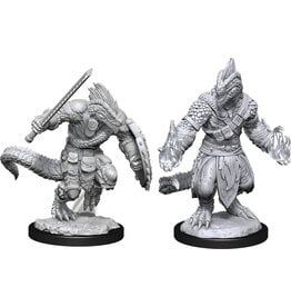 WizKids D&D Minis: W15 Lizardfolk Barbarian & Cleric