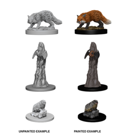 WizKids Pathfinder Minis: W01 Familiars (Fox, Bat and Badger)