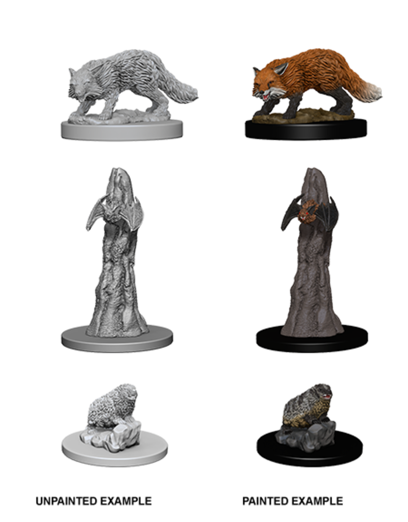 WizKids Pathfinder Minis: W01 Familiars (Fox, Bat and Badger)