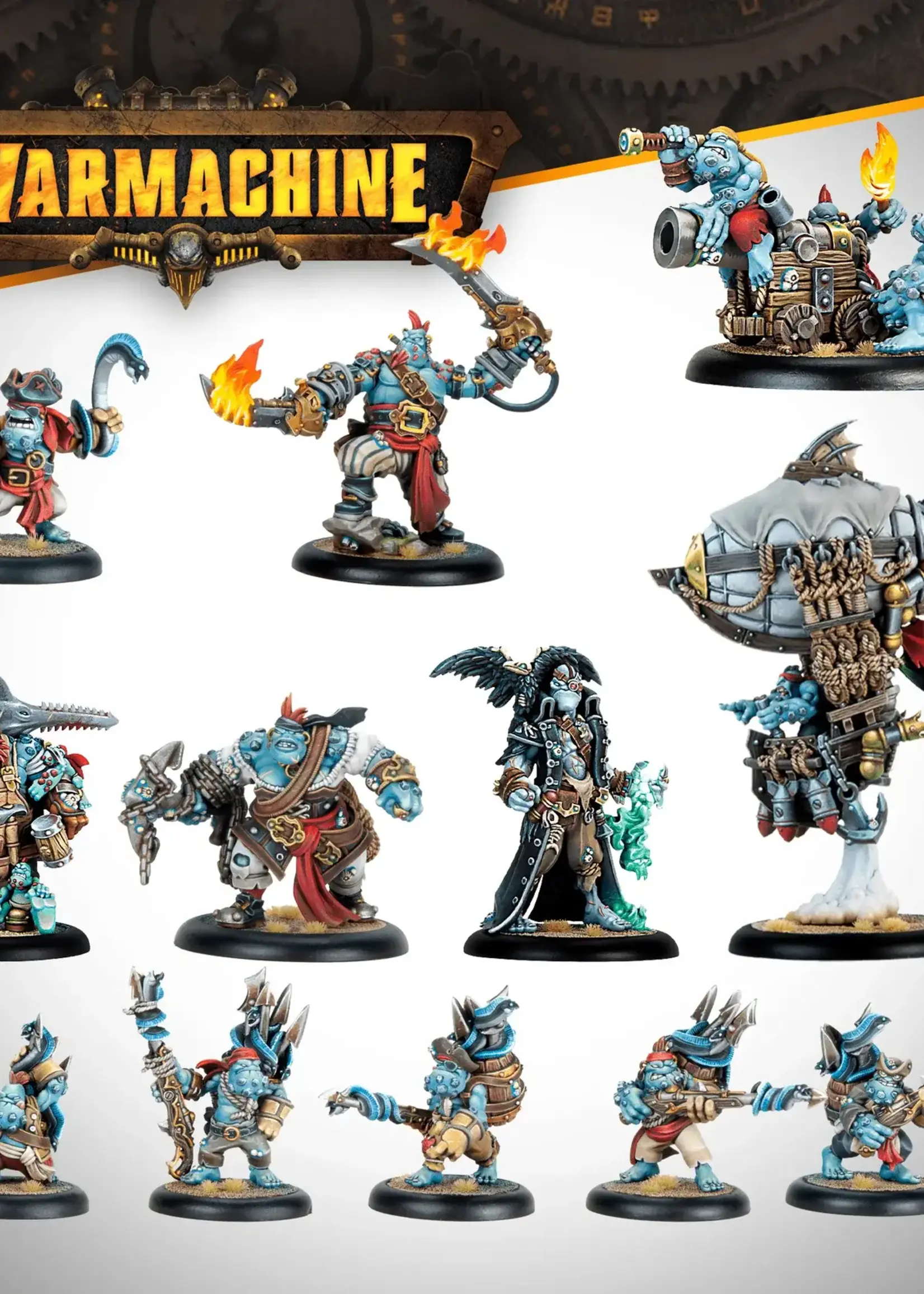 Steamforged Games LTD Warmachine: Southern Kriels Brineblood Marauders Auxiliary Expansion