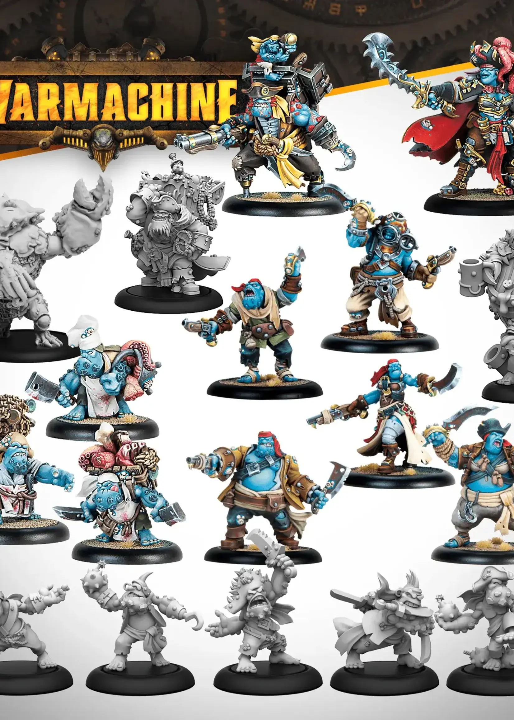 Steamforged Games LTD Warmachine: Southern Kriels Brineblood Marauders Core Expansion