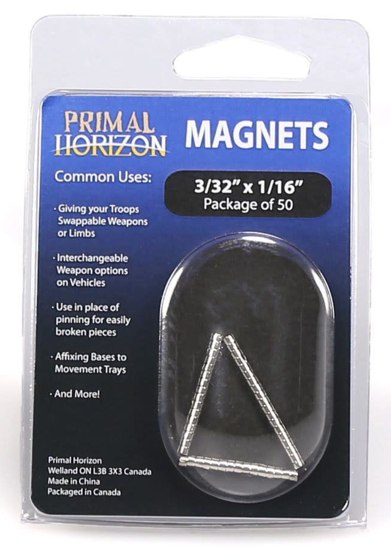 Magnets: 3/32 in x 1/16 in (50)