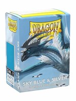 Arcane Tinmen Dragon Shield Standard Matte Dual: Sky Blue & Silver (100)