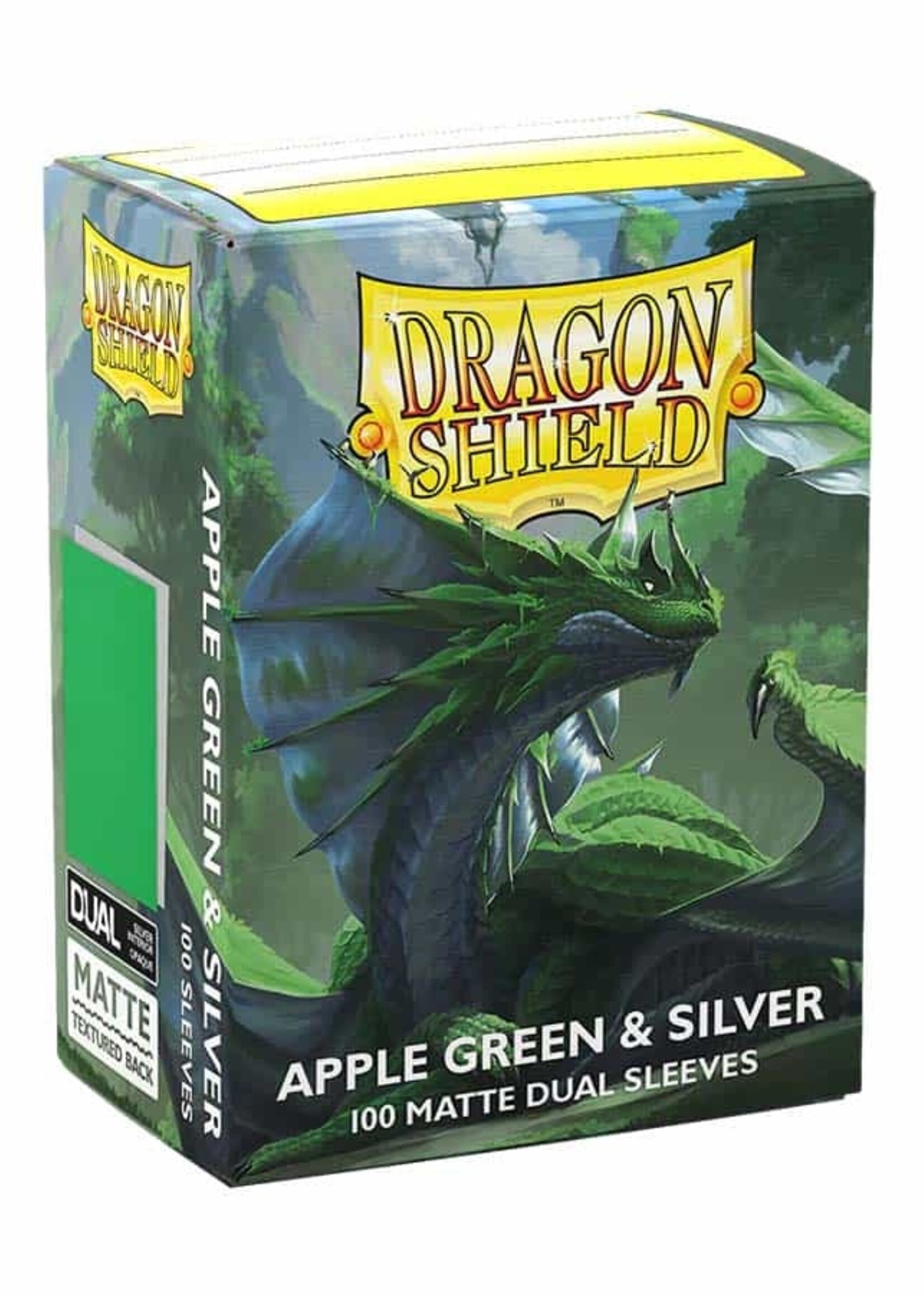Arcane Tinmen Dragon Shield Standard Matte Dual:  Apple & Silver (100)