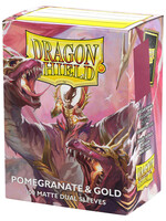 Arcane Tinmen Dragon Shield Standard Matte Dual: Pomegranate Red-Gold (100)