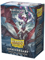 Arcane Tinmen Dragon Shield Standard Matte Dual: Cobalt Blue & Silver (100)