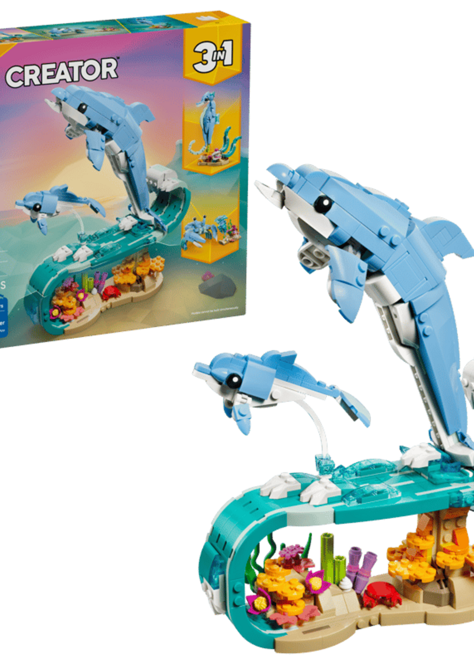 LEGO Creator 3-in-1: Sea Animals: Beautiful Dolphins