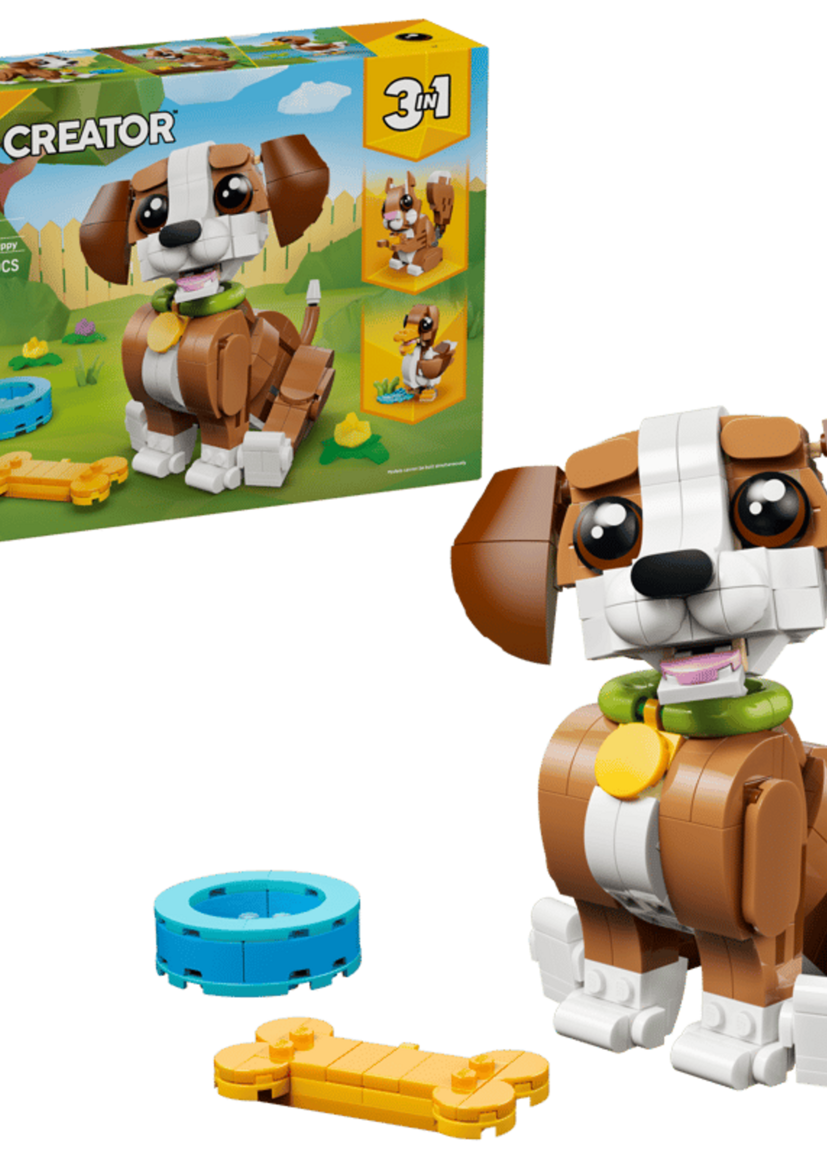 LEGO Creator 3-in-1: Cute Animals: Playful Puppy Dog