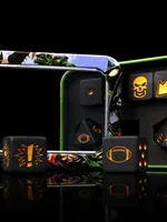 Baron of Dice Matte Black - Bloody Football Dice(Set of 7)