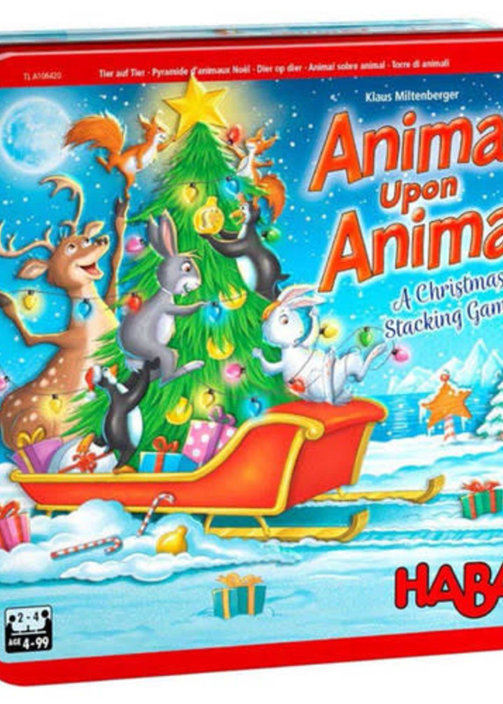 HABA Animal Upon Animal: A Christmas Stacking Game