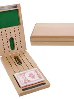 Wood Expressions Wood 2 Track Foldable Travel Cribbage Set