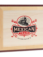 University Games Dominoes: Mexican Train (Wooden Case)
