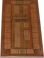 Wood Expressions Classic Cribbage Set - Solid Oak 4 Track