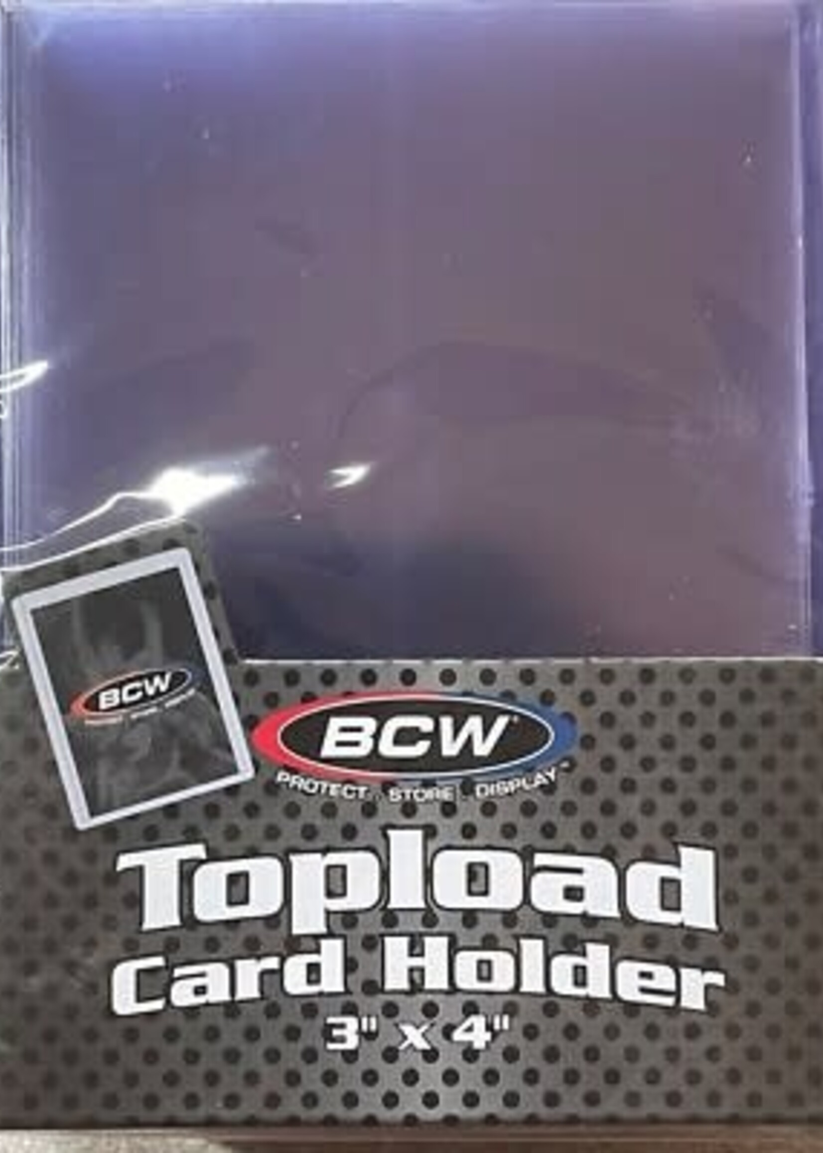 BCW 3x4 Toploader Card Holder - Standard 25 Count
