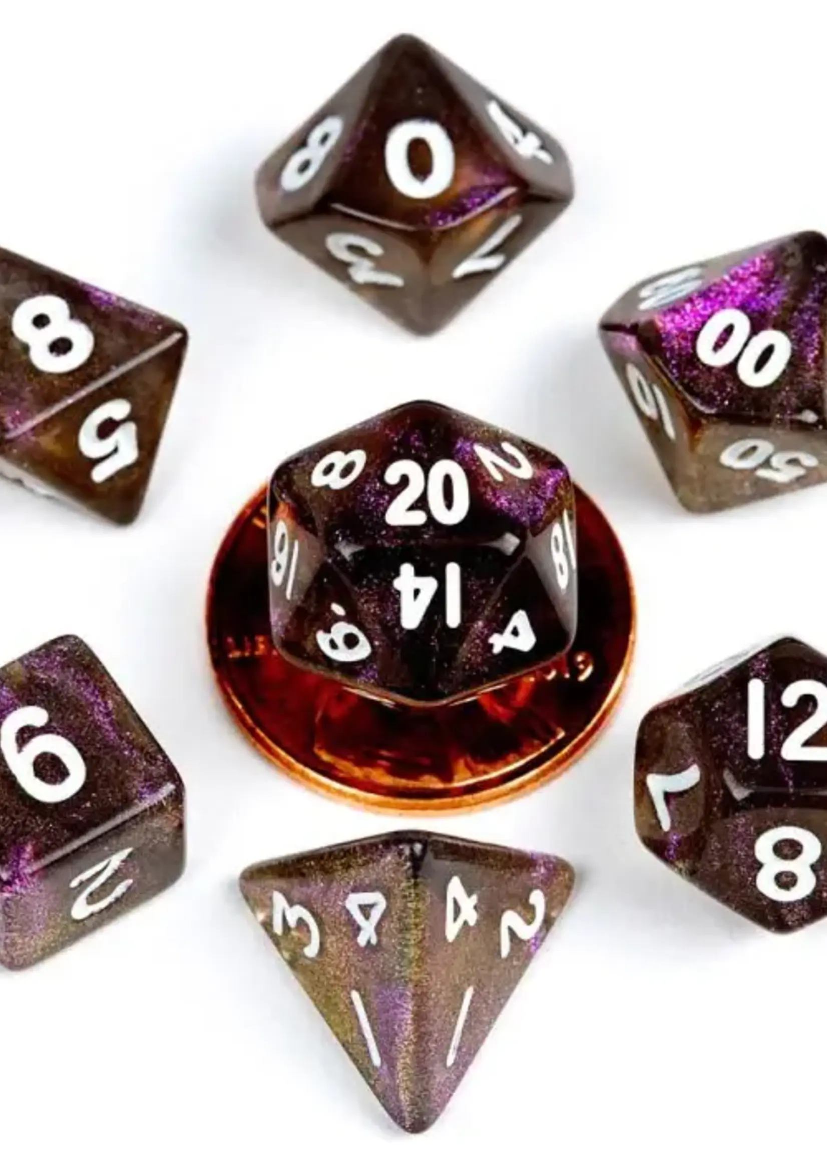 FanRoll by Metallic Dice Games (MDG) Mini Stardust Supervolcano RPG Set (7)