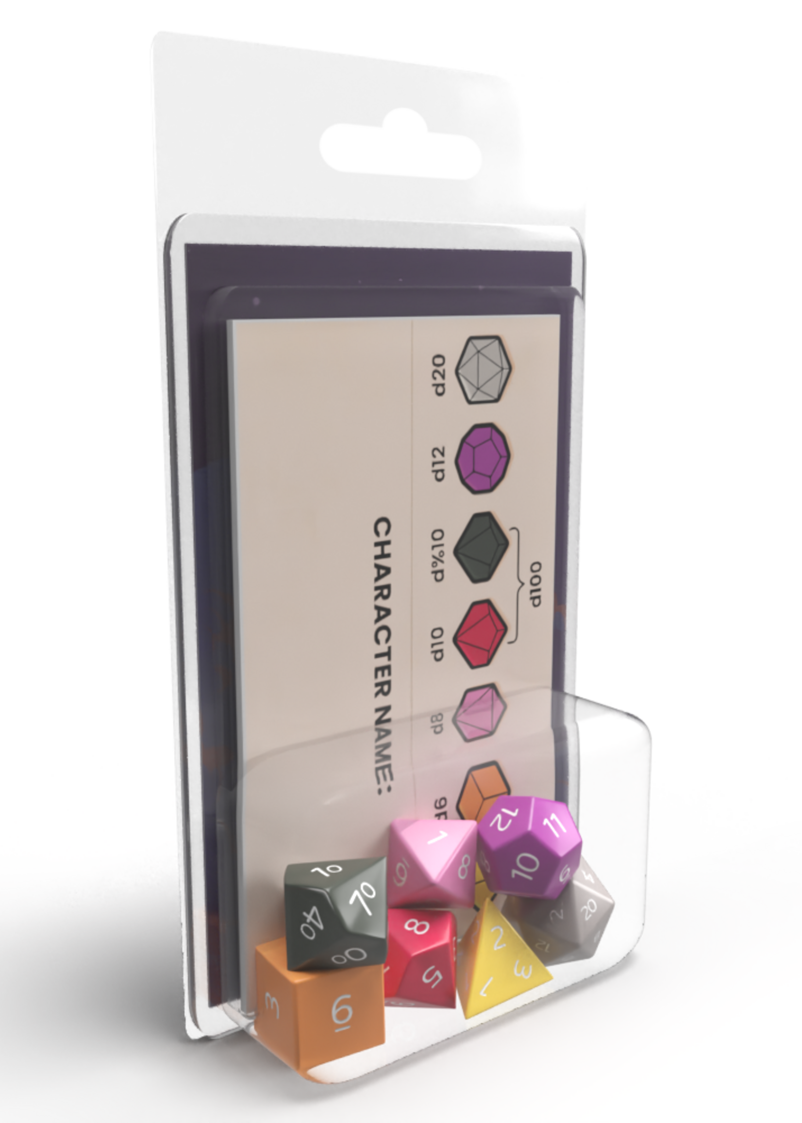 Color Coded Dice Set