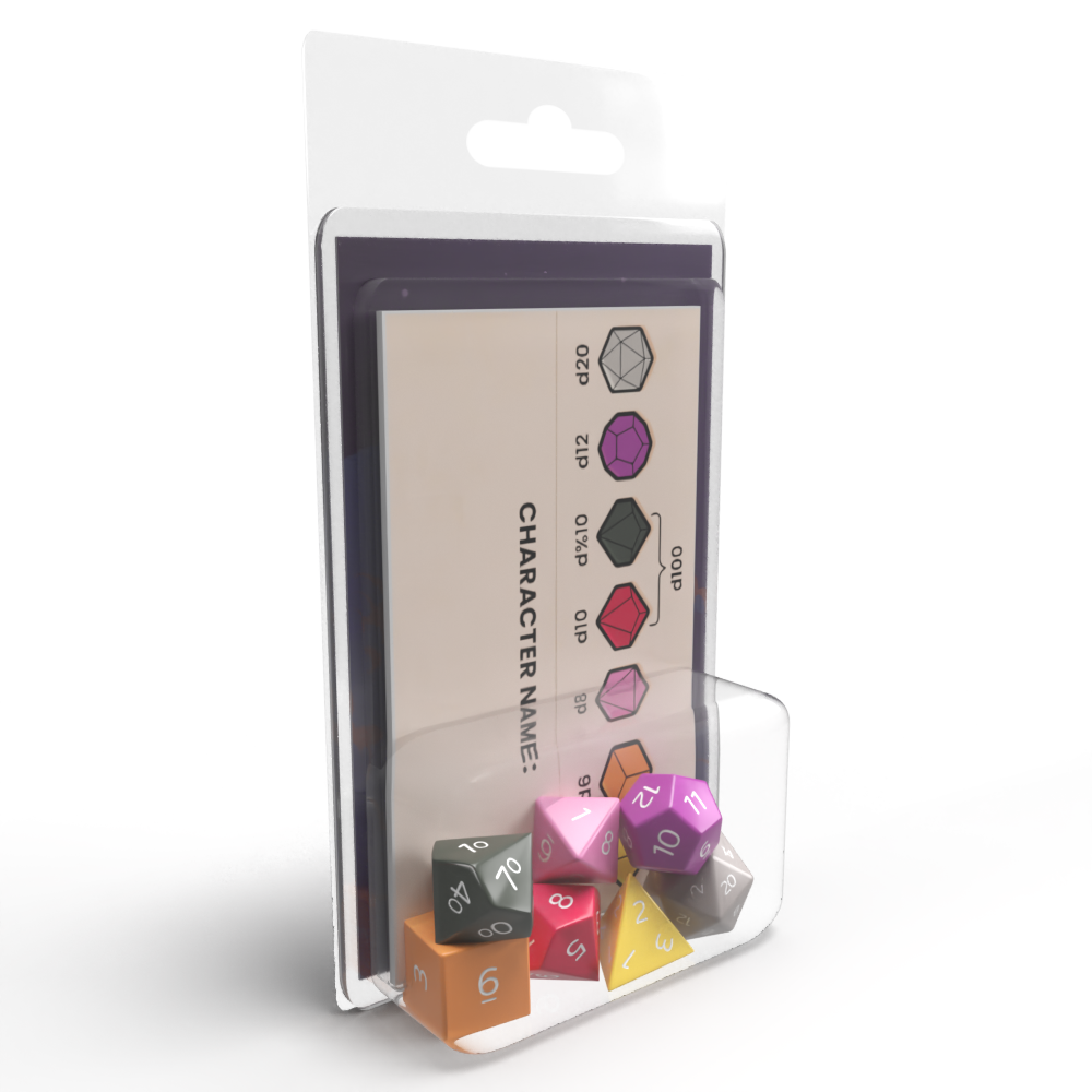Color Coded Dice Set - The Game Shelf