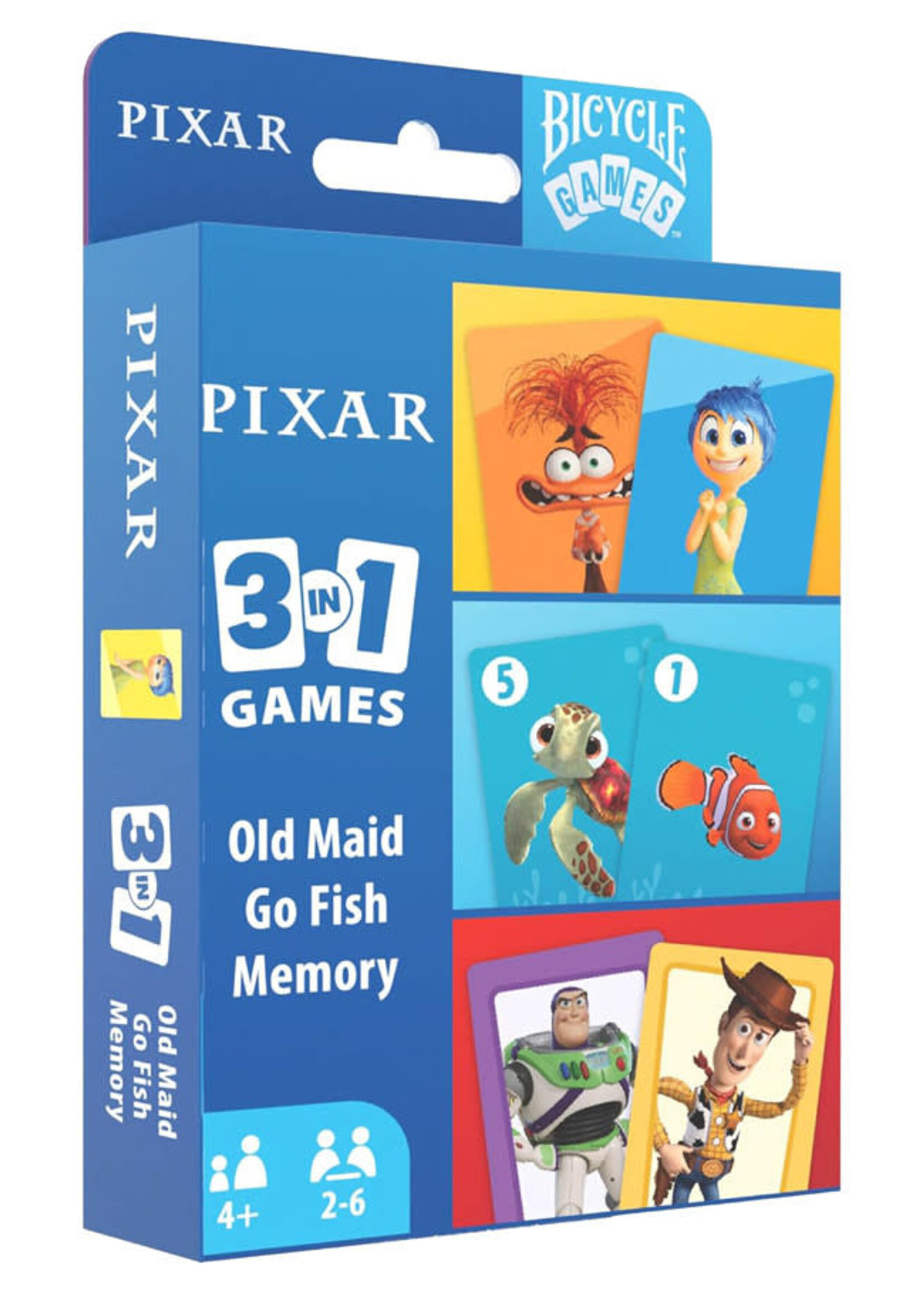 Bicycle Bicycle: Disney: Pixar 3 in 1 Games Set