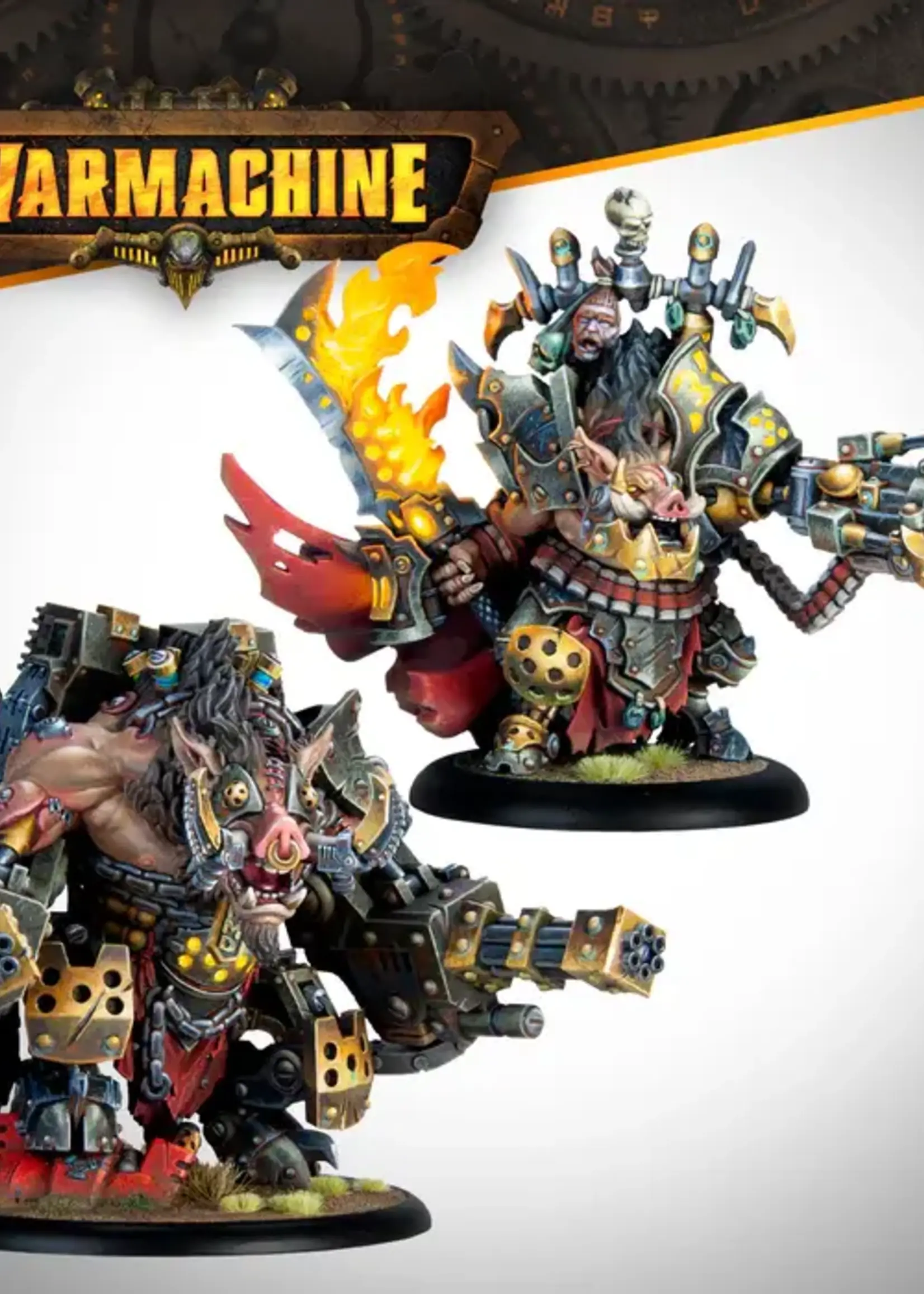 Steamforged Games LTD Warmachine: Emperor Carver Ultimus Esquire III & War Boar MMD47
