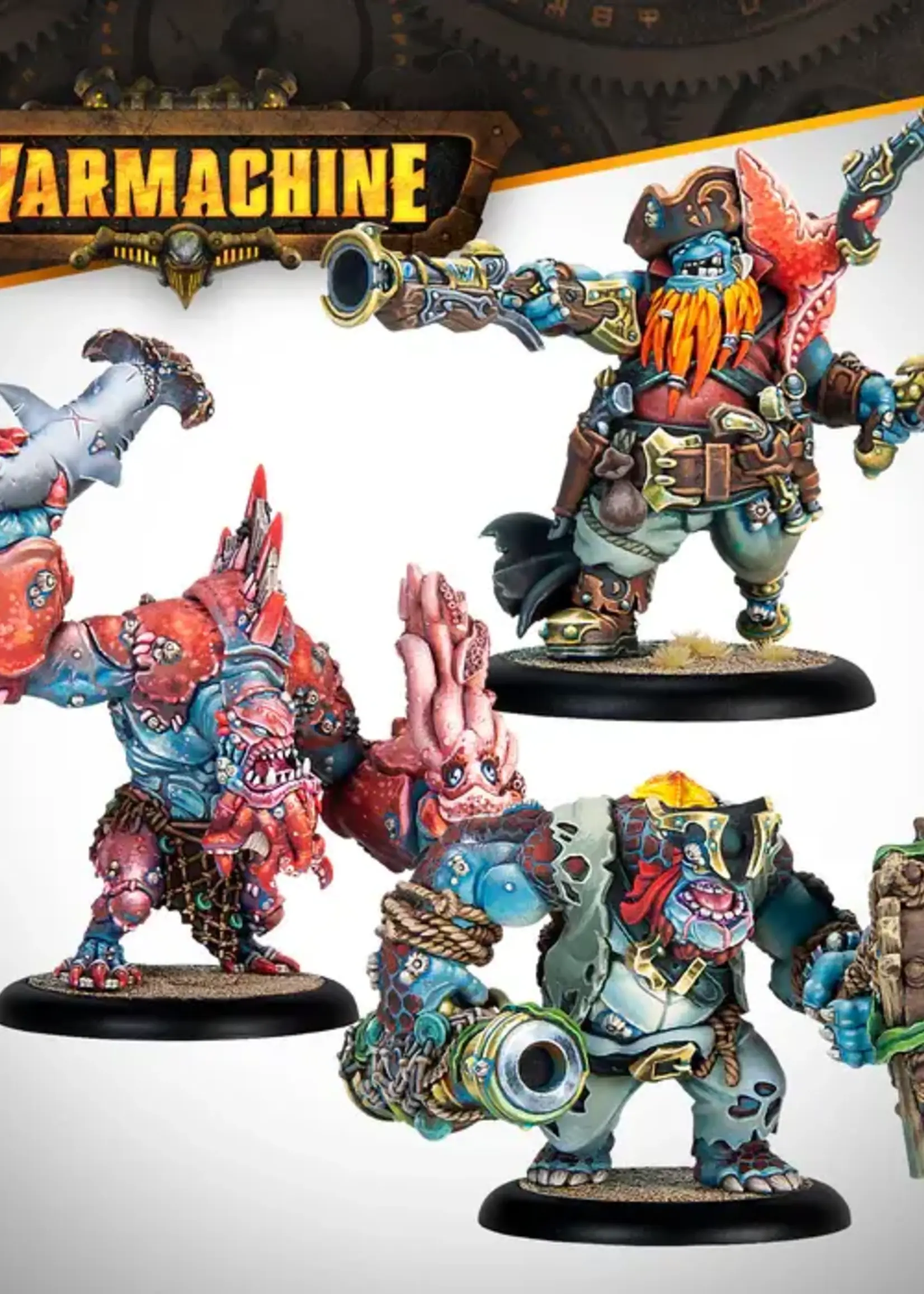 Steamforged Games LTD Warmachine: Southern Kriels Brineblood Marauders Battlegroup Box