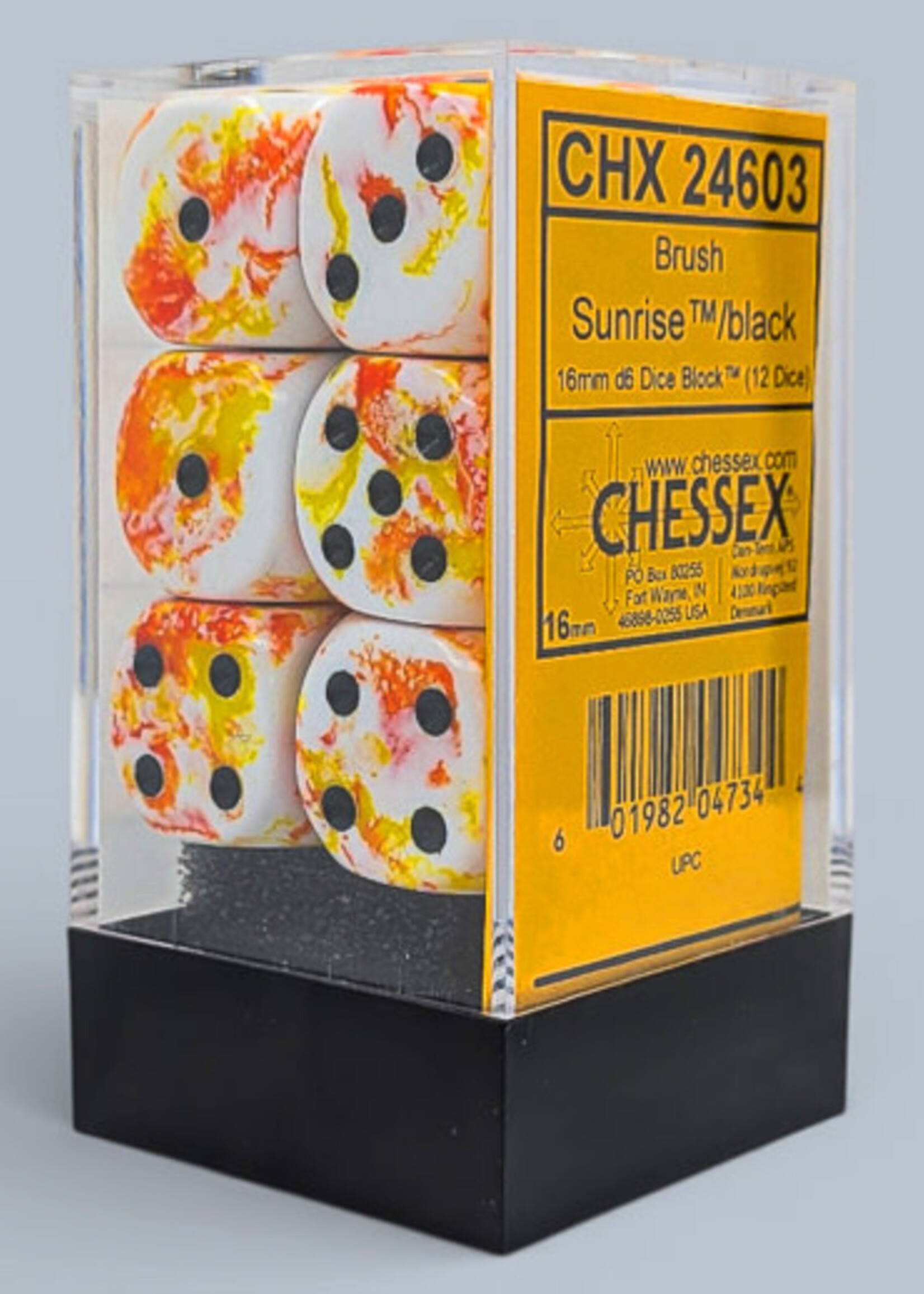 Chessex (CHX)  Brushed Sunrise 16mm D6 (12)