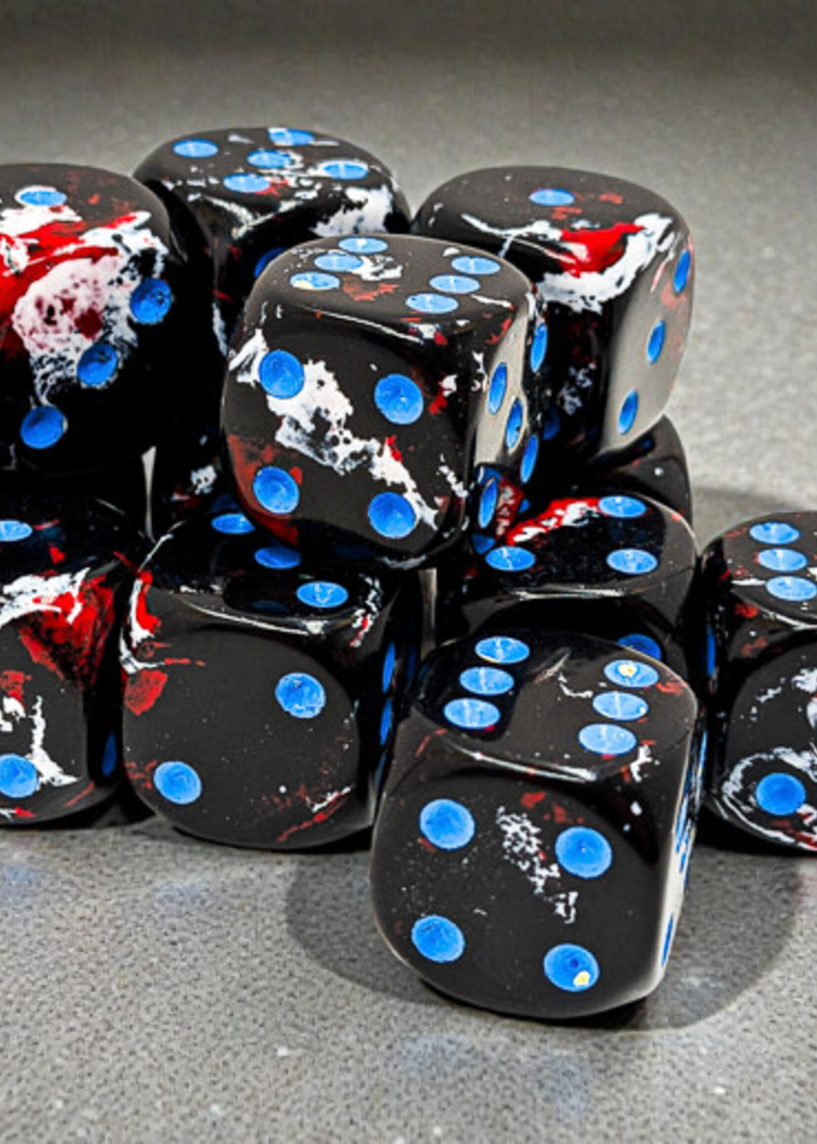 Chessex (CHX) Brushed Dark Side 16mm D6 (12)