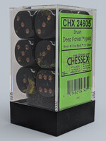 Chessex (CHX) Brushed Deep Forest 16mm D6 (12)