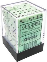 Chessex (CHX) Opaque Pastel green12mm d6 Set (36)
