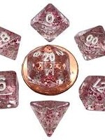 FanRoll by Metallic Dice Games (MDG) Mini Ethereal Light Purple w White RPG Set (7)