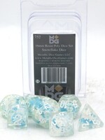 FanRoll by Metallic Dice Games (MDG) Snowflake Dice RPG Set (7)