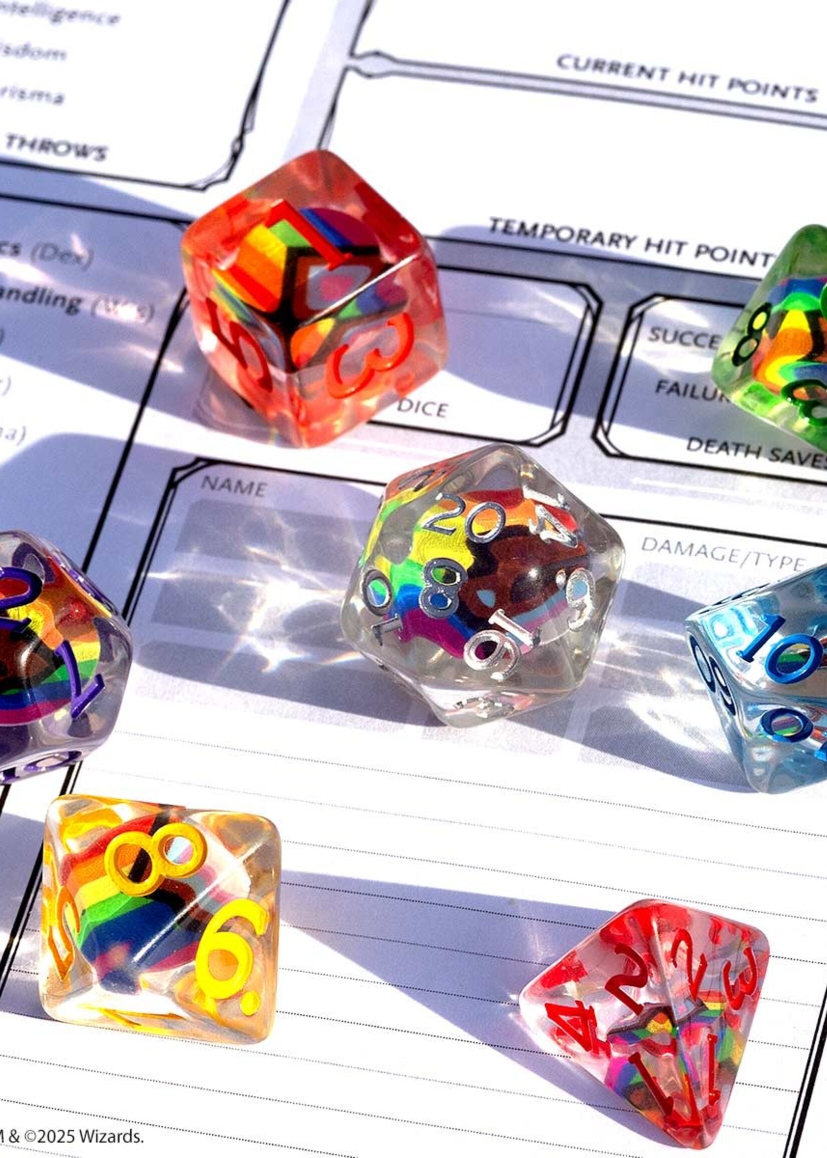 Sirius Dice D&D Progress Pride Dice Set