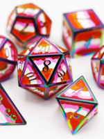 Foam Brain Games (FB) Pride Flag Lesbian metal RPG set (7)