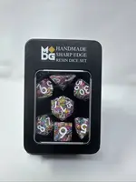 FanRoll by Metallic Dice Games (MDG) Handcrafted Sharp Edge RPG Set: Sprinkles (7)