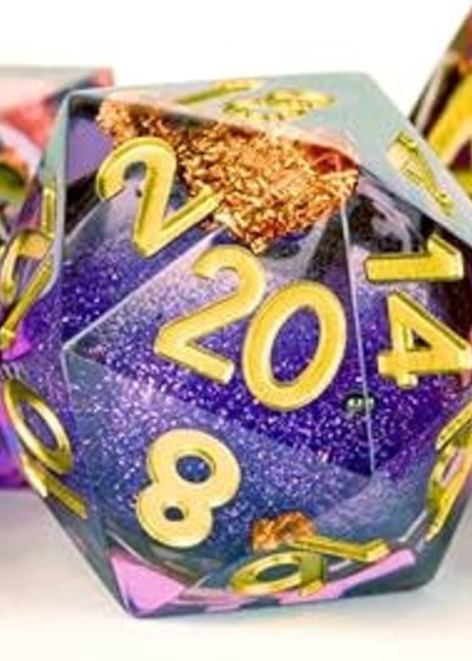 FanRoll by Metallic Dice Games (MDG) Liquid Core RPG Set: Aether Abstract (7)