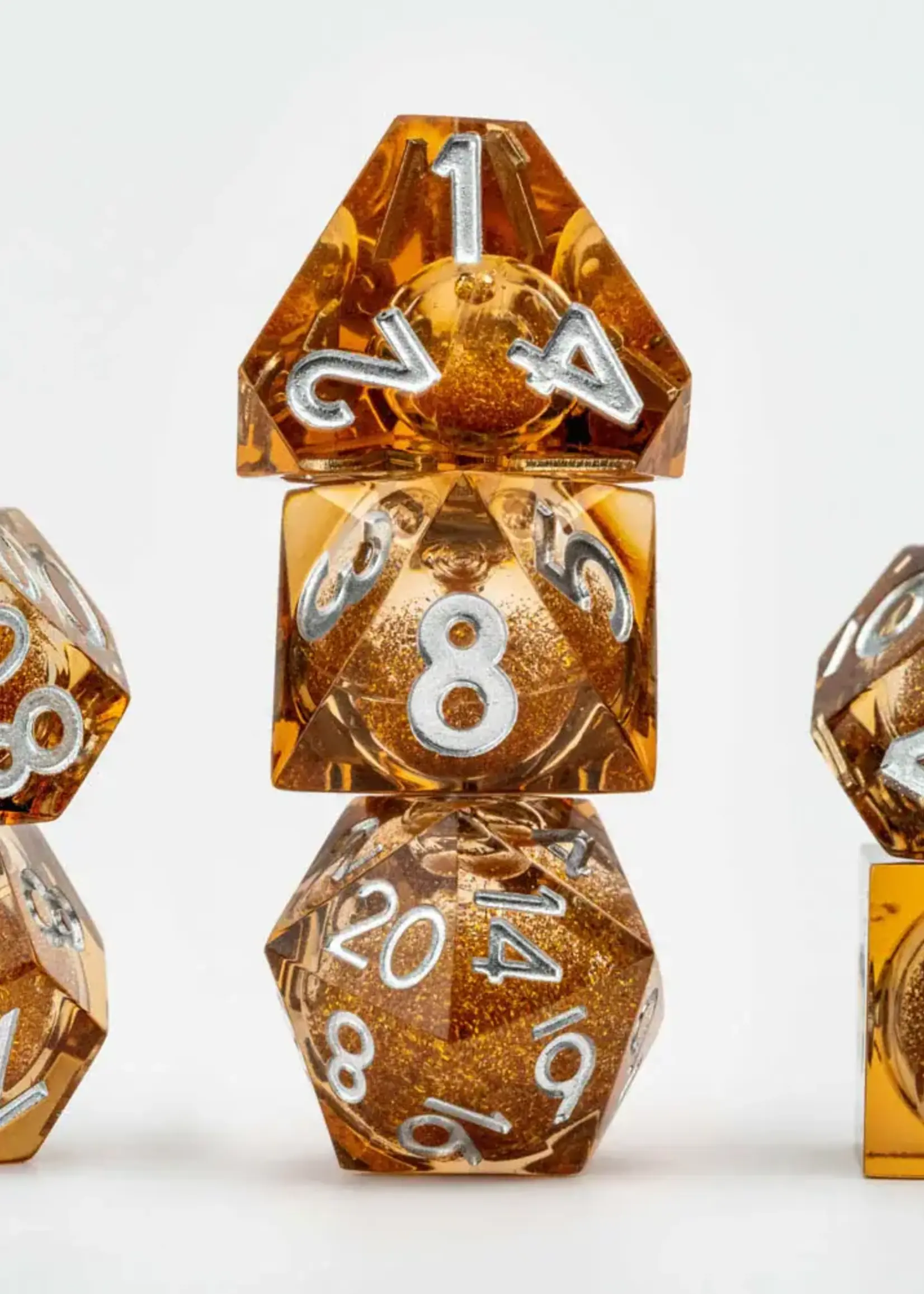 FanRoll by Metallic Dice Games (MDG) Liquid Core: Liquid Luck RPG Set (7)