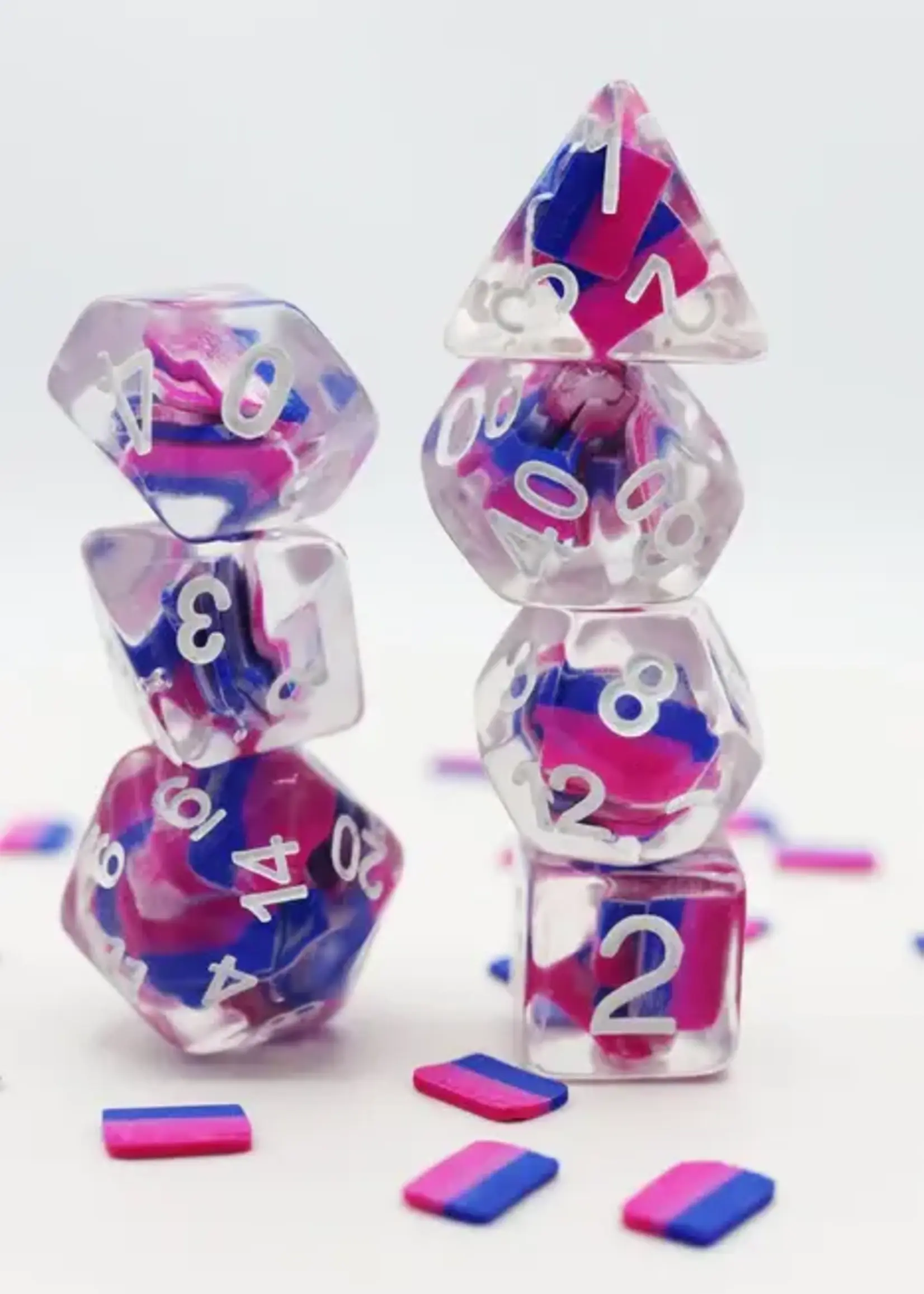 Foam Brain Games (FB) Pride Flag Bisexual RPG set (7)