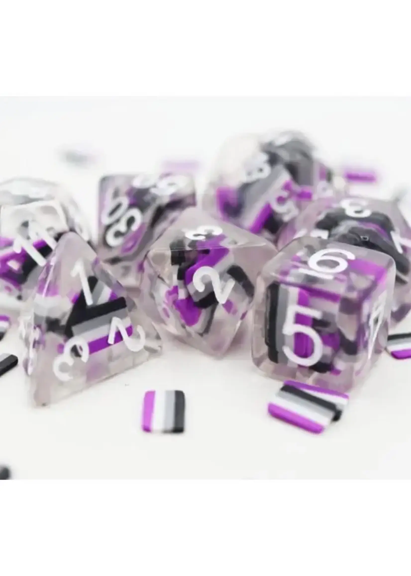 Foam Brain Games (FB) Pride Flag Asexual RPG set (7)