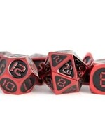 FanRoll by Metallic Dice Games 16mm Digital Metallic Dice Set Red with Black