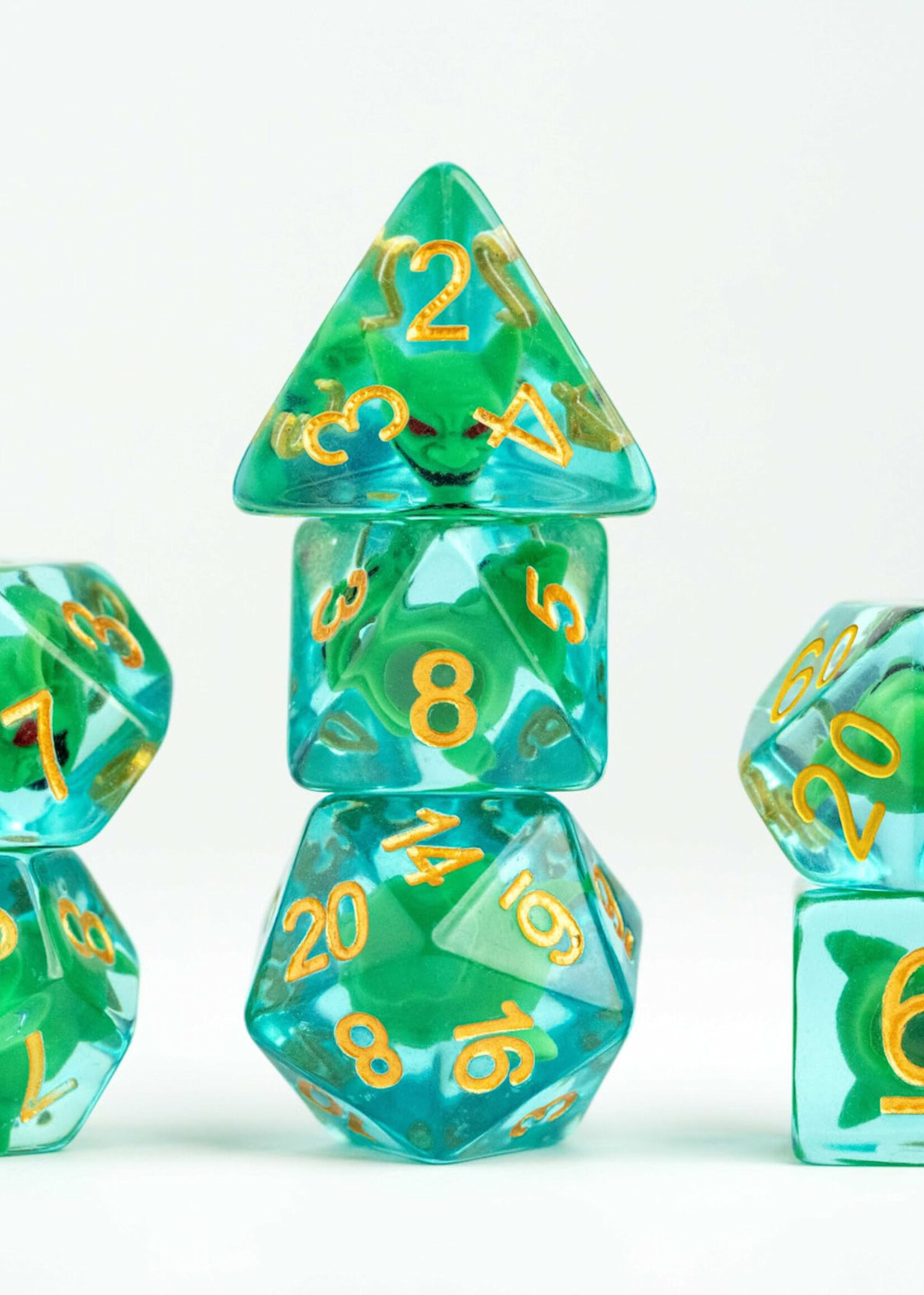 FanRoll by Metallic Dice Games Pathfinder Goblin Inclusion Dice