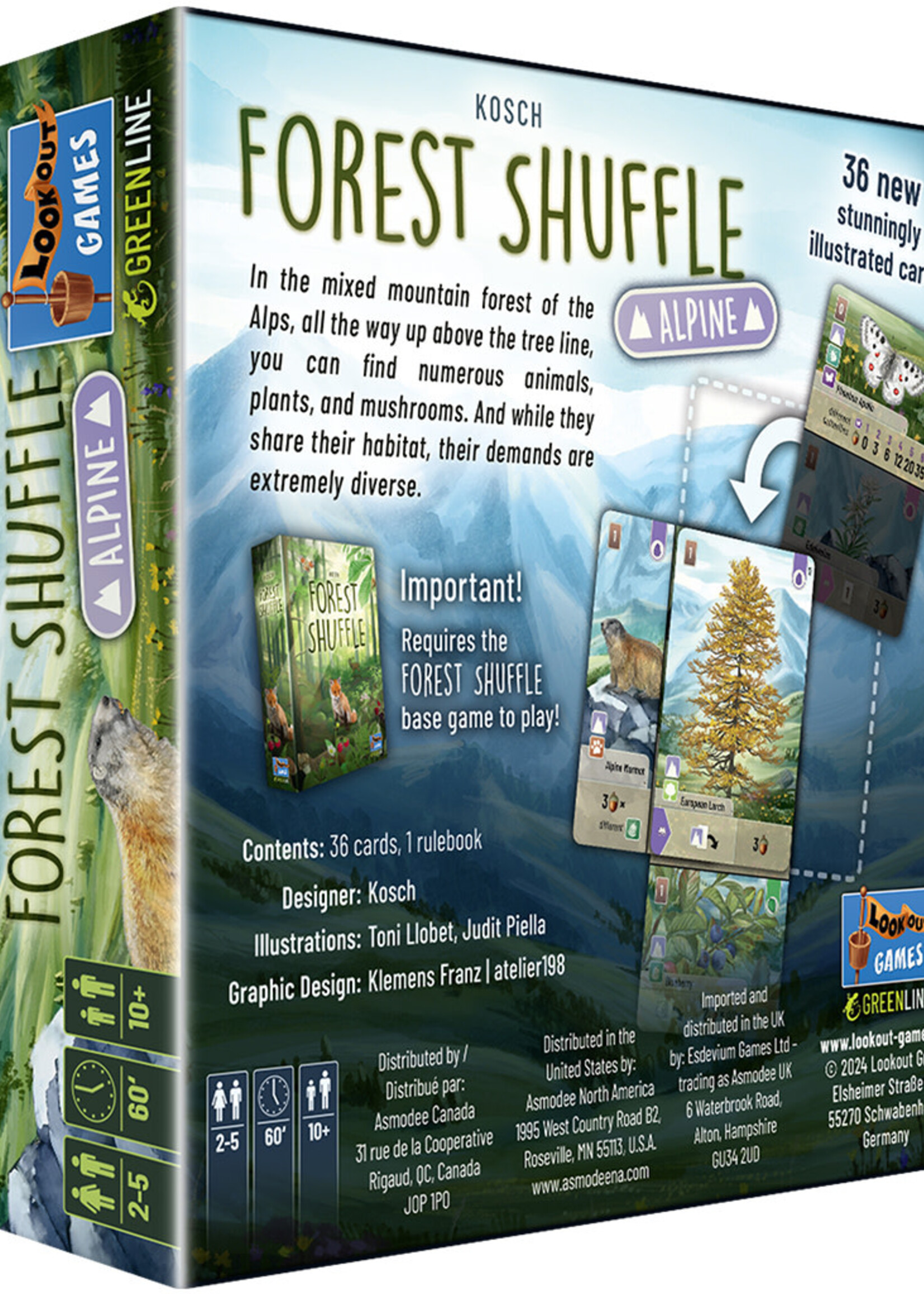 Lookout Games Forest Shuffle: Alpine