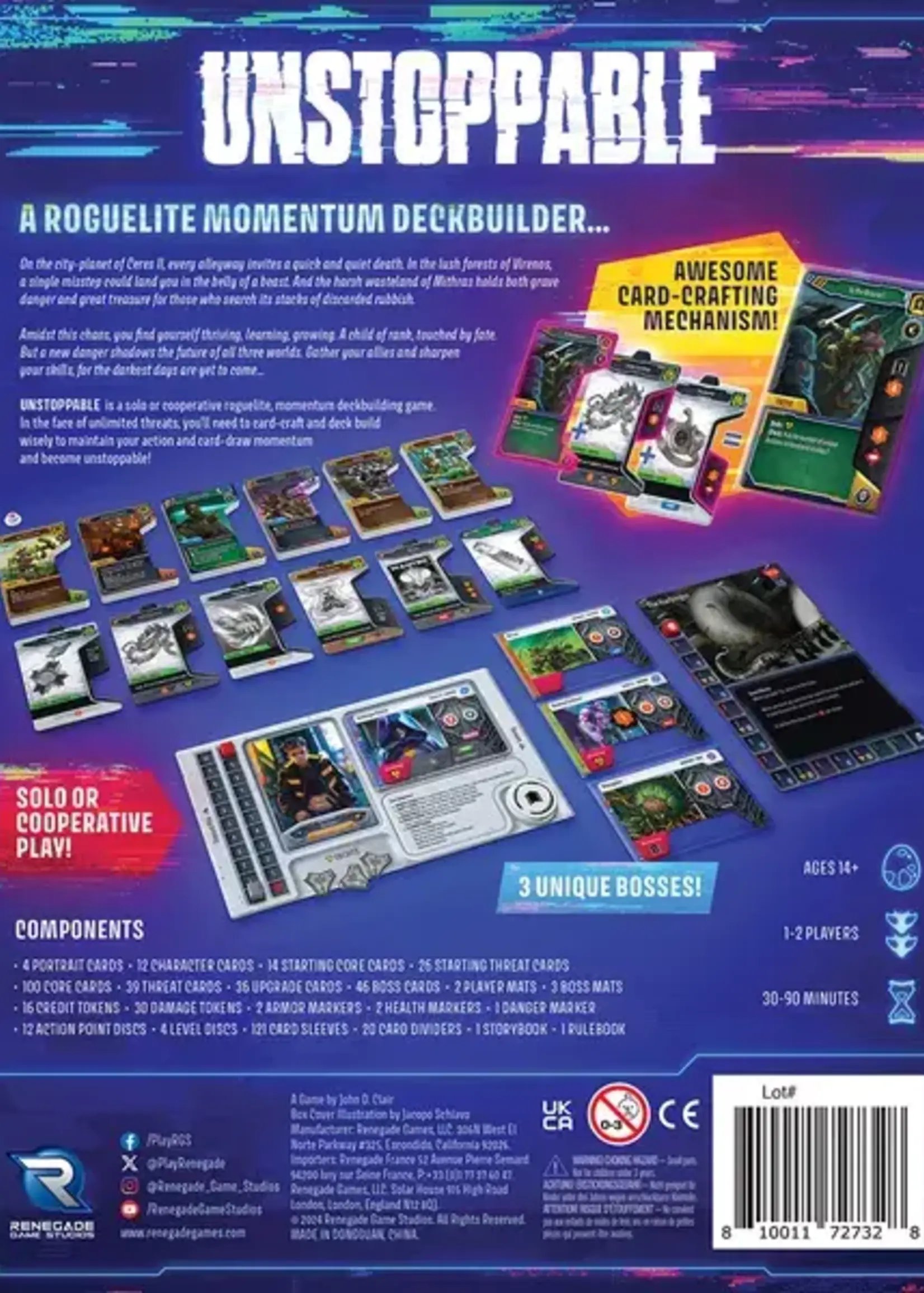 Renegade Game Studios Solo Hero Series: Unstoppable