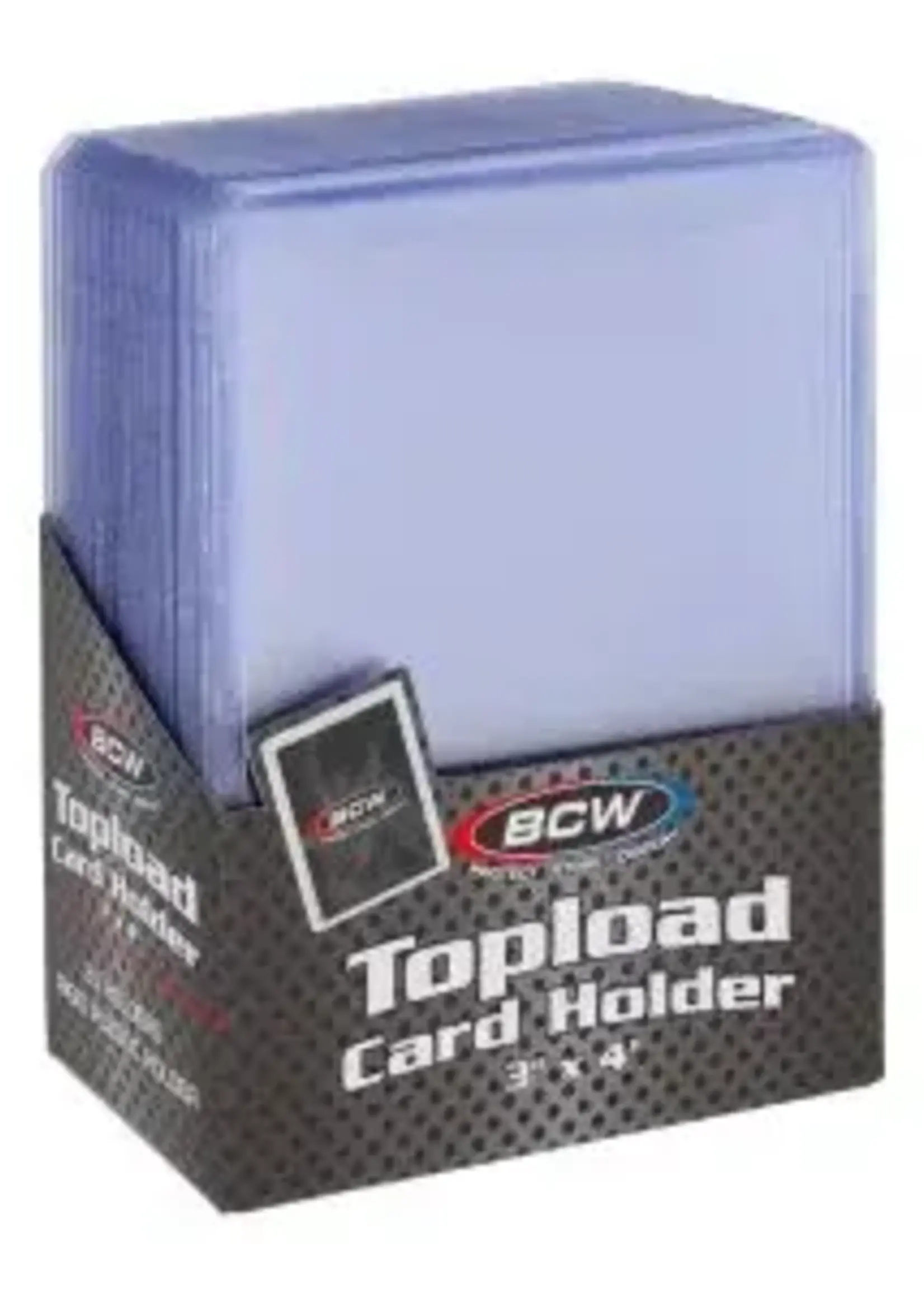 BCW 3x4 Toploader Card Holder - Standard 25 Count