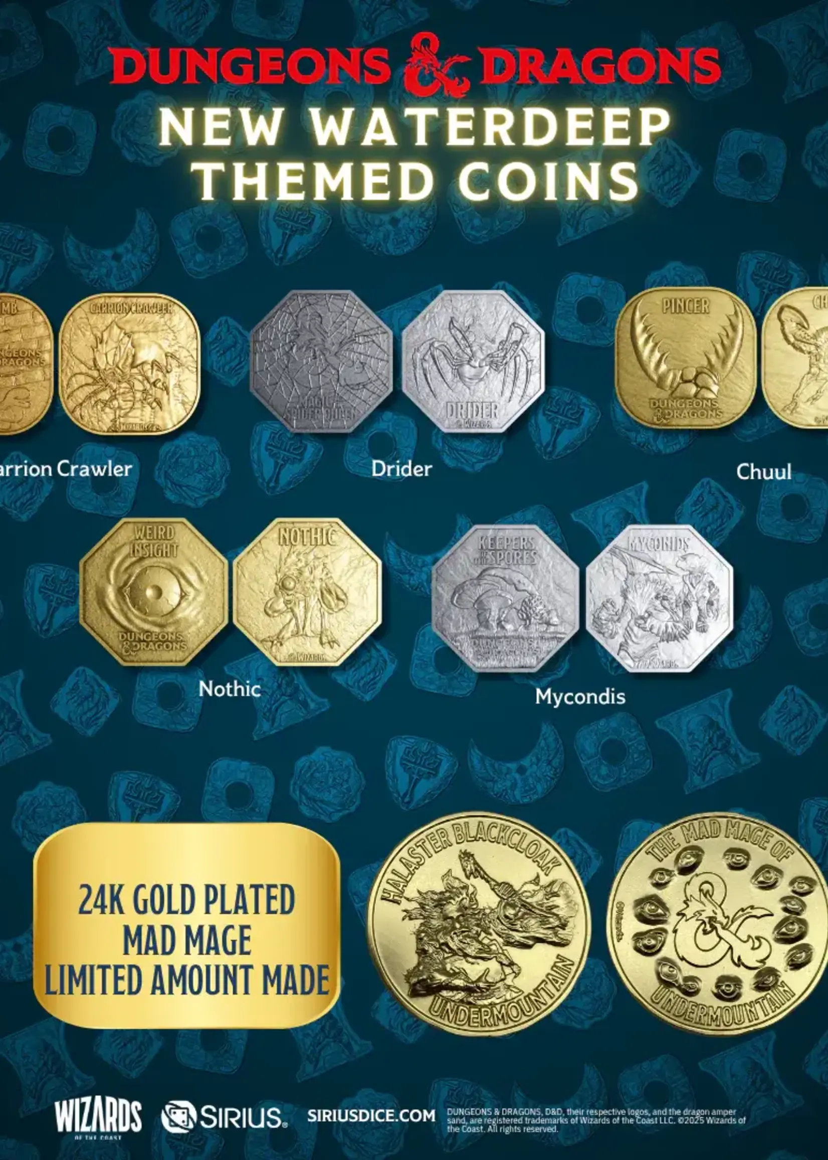 Sirius Dice D&D Undermountain Treasure