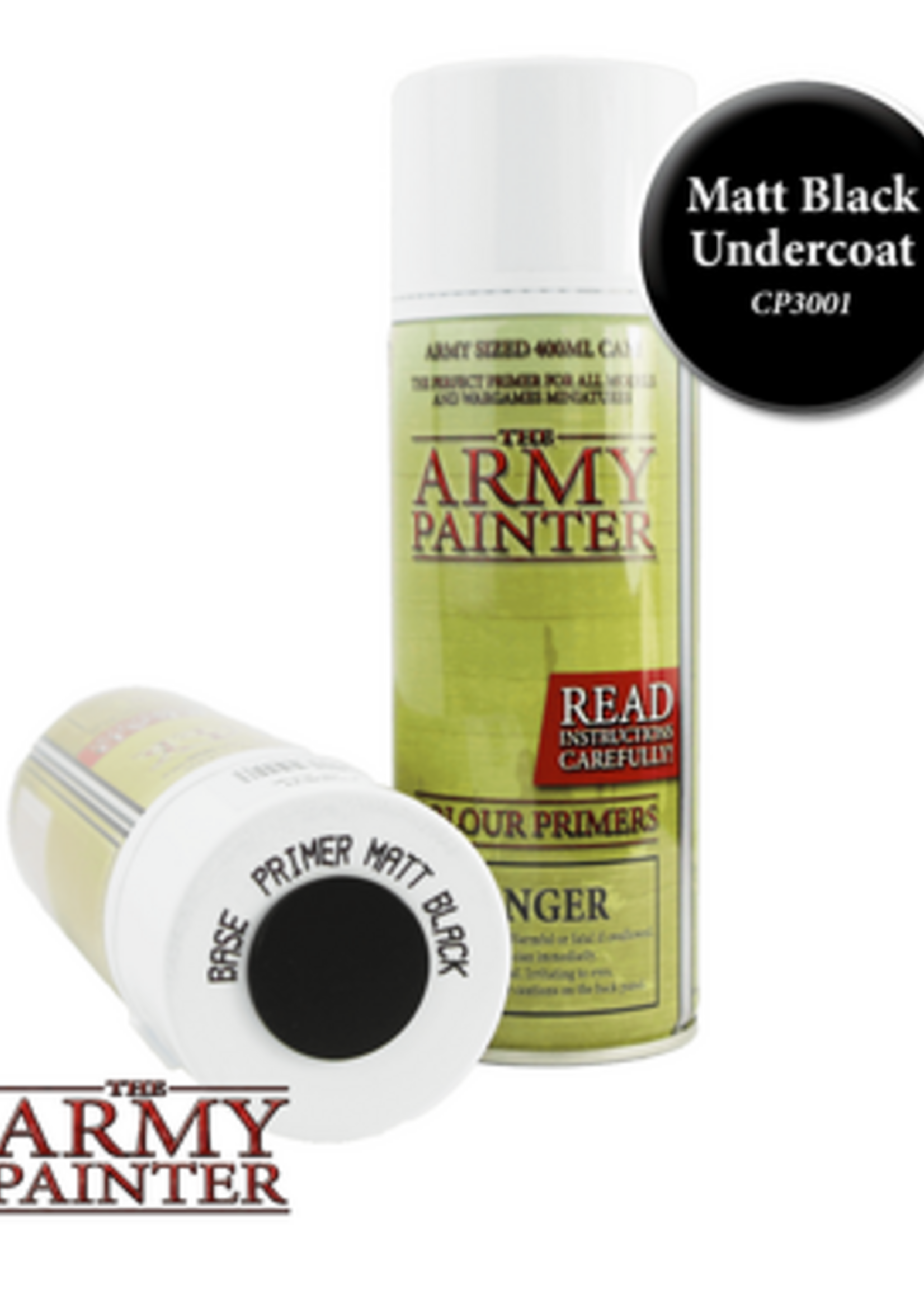 The Army Painter (AP) Base Primer: Matt Black