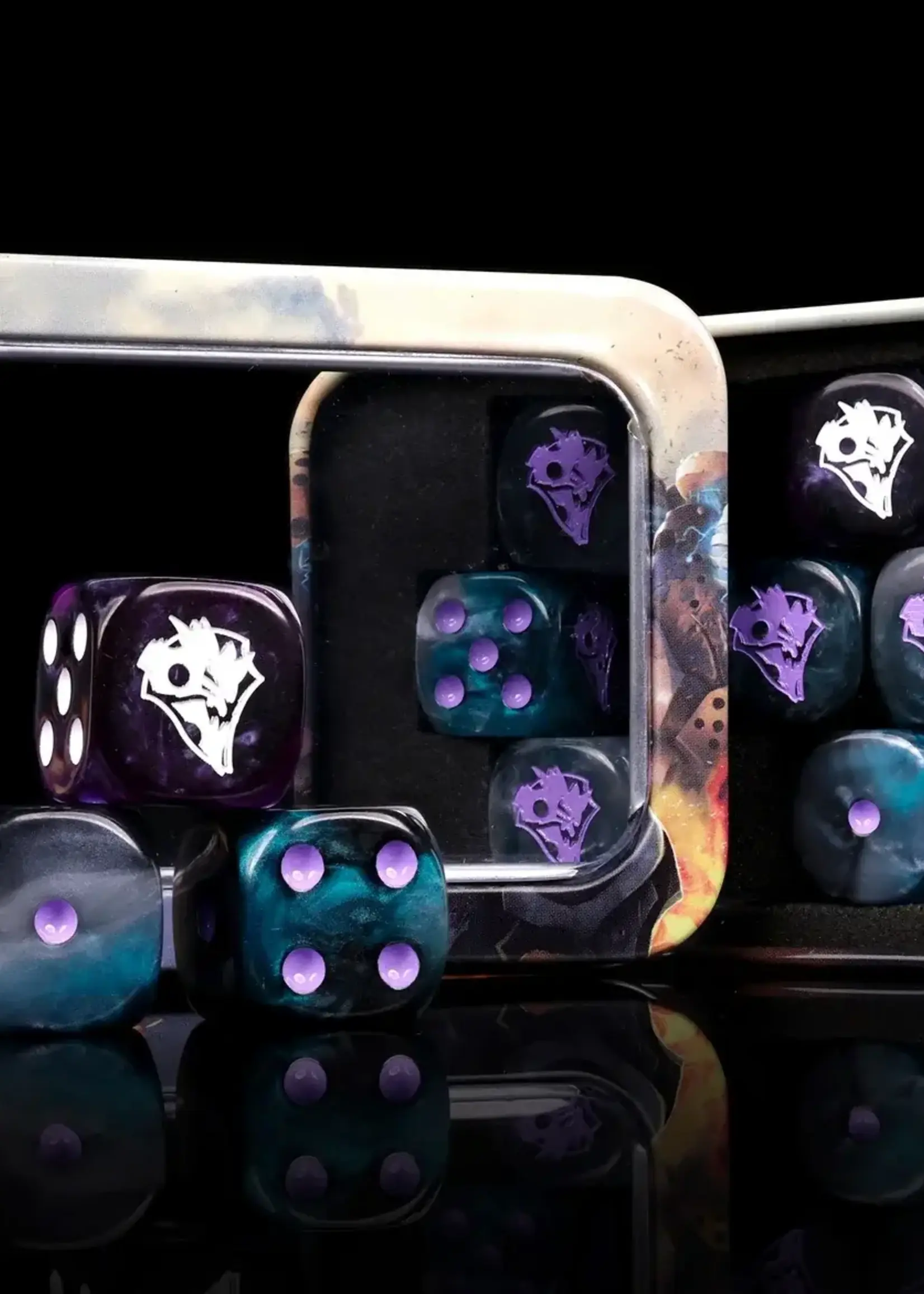 Baron of Dice Warmachine: Khymaera Shadowflame Shard Official Dice Set