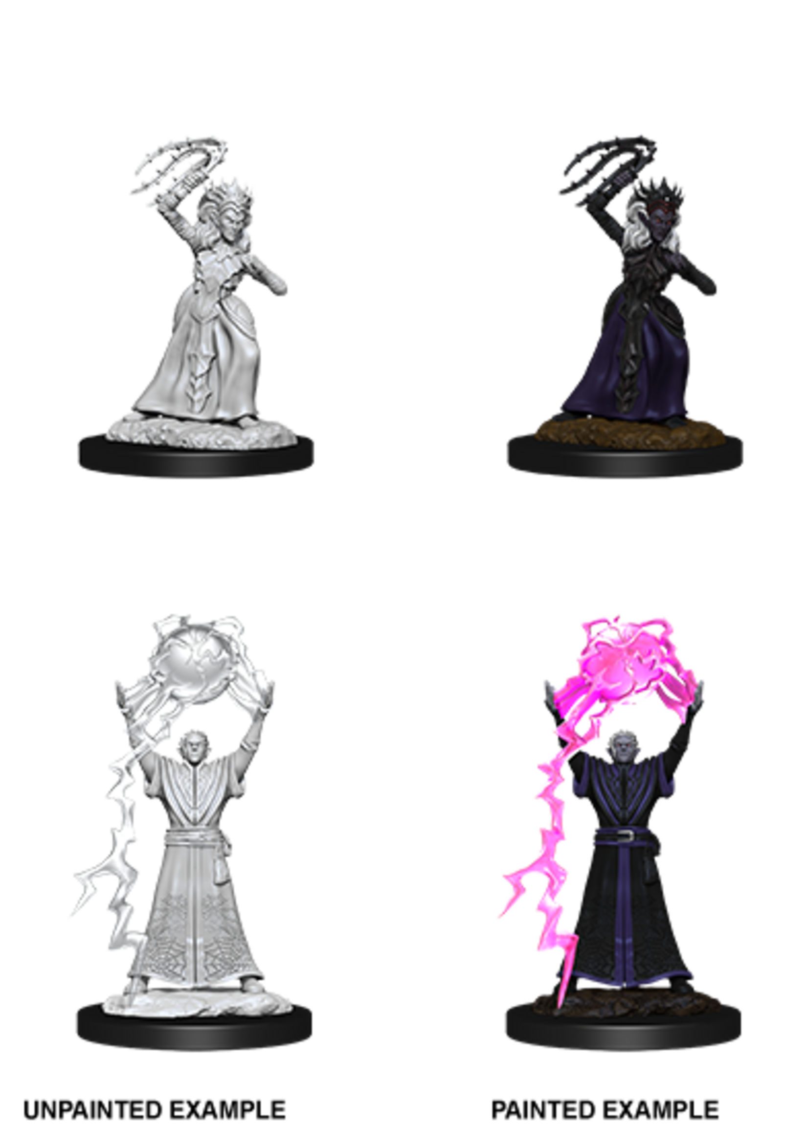 WizKids D&D Minis: W12 Drow Mage & Priestess