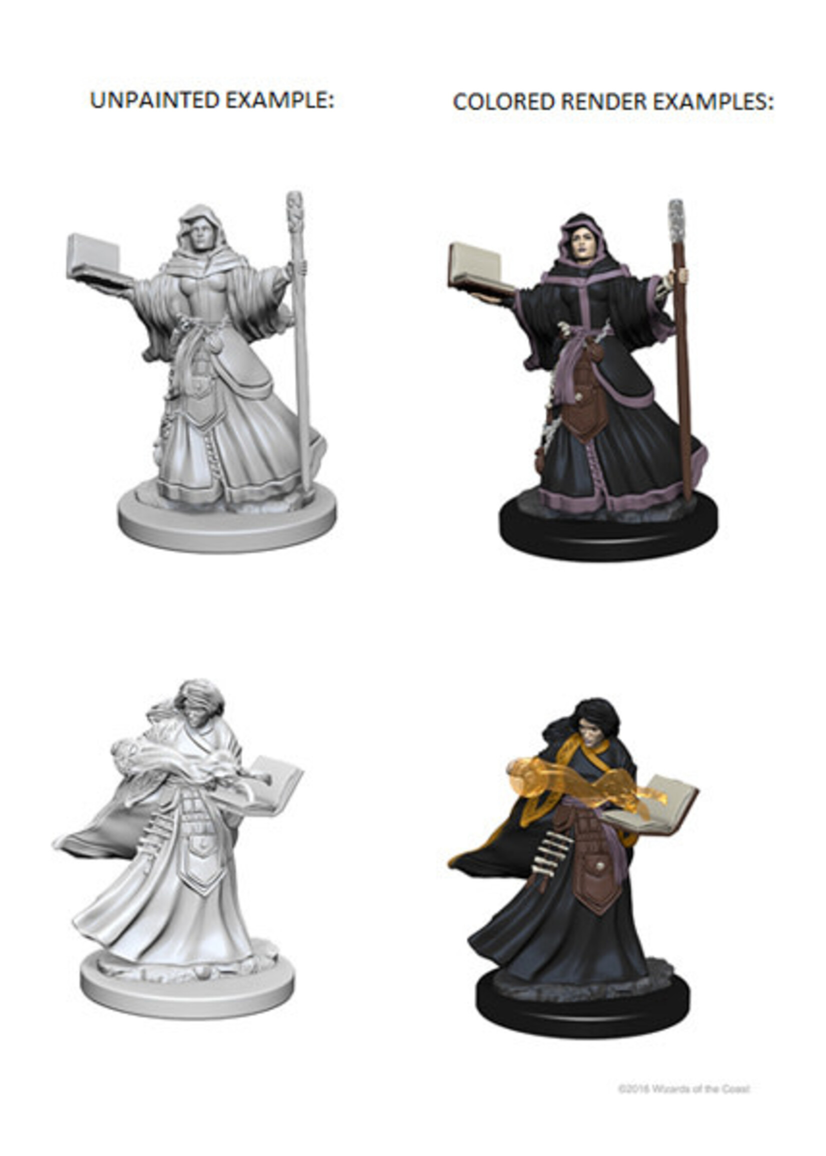 WizKids D&D Minis: W01 Human Female Wizard